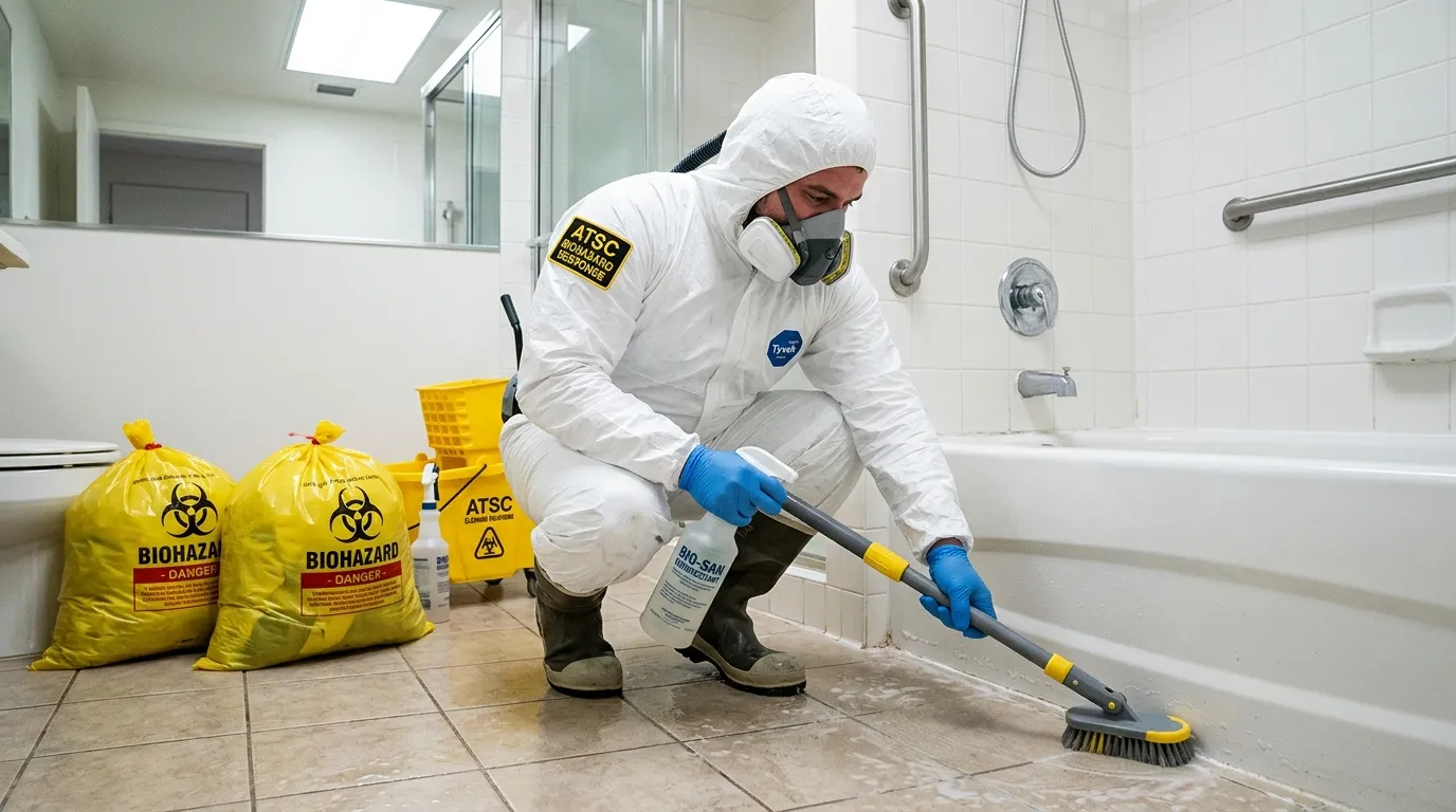 Decontamination equipment deployed for Blood Cleanup in Rockwall